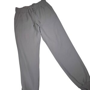 Lululemon Align Jogger Pants Gray Size 4 High Rise Ribbed Cuffs Drawstring Waist